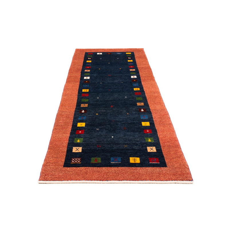Loper Gabbeh tapijt - Perzisch - 236 x 85 cm - donkerblauw