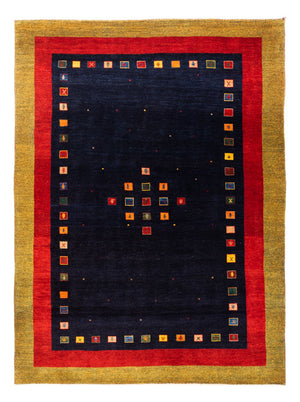 Gabbeh tapijt - Perzisch - 216 x 158 cm - donkerblauw