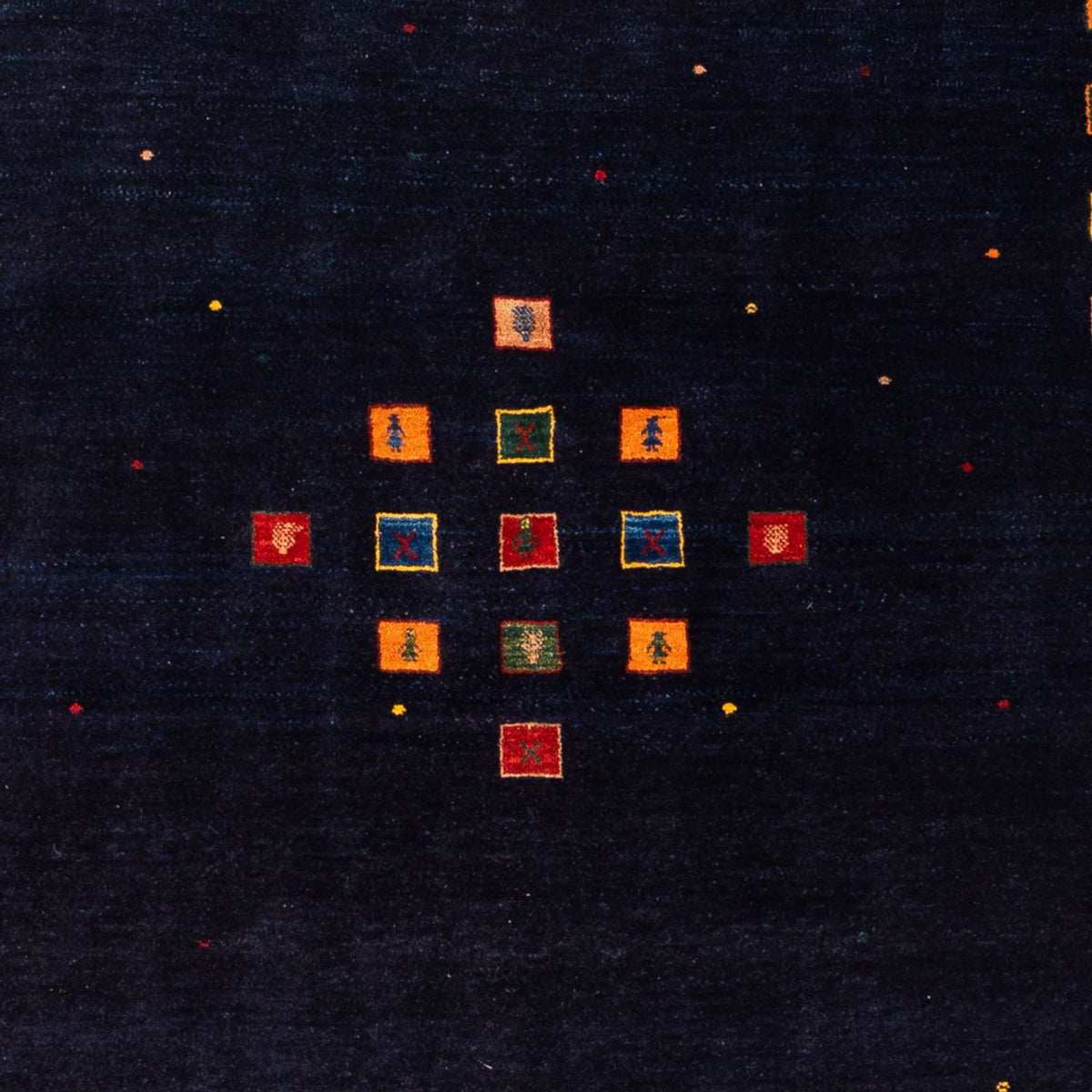 Gabbeh tapijt - Perzisch - 216 x 158 cm - donkerblauw