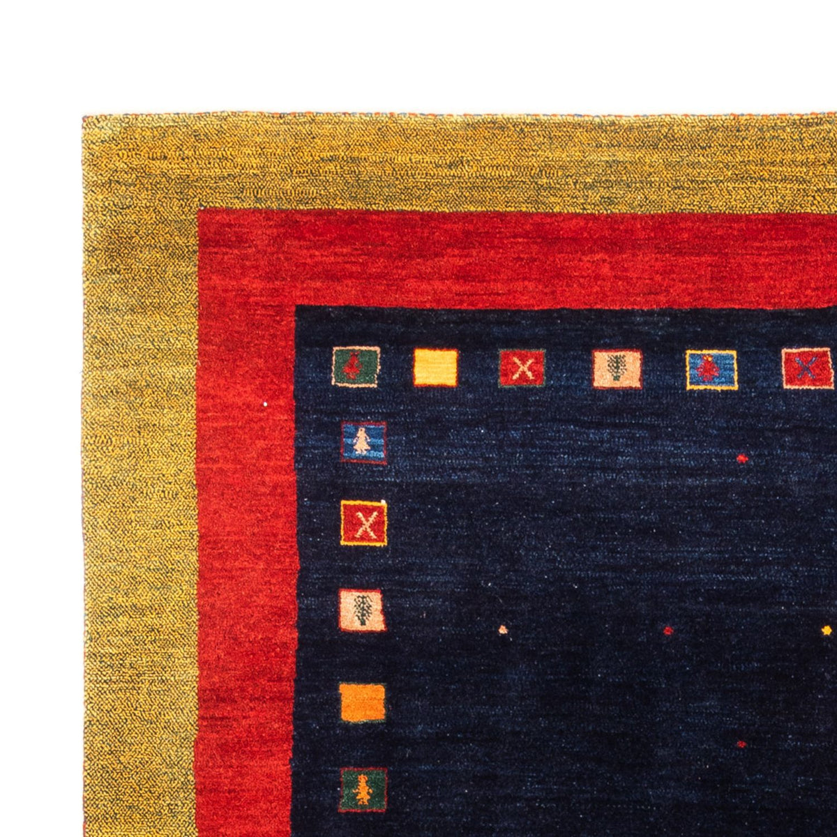 Gabbeh tapijt - Perzisch - 216 x 158 cm - donkerblauw