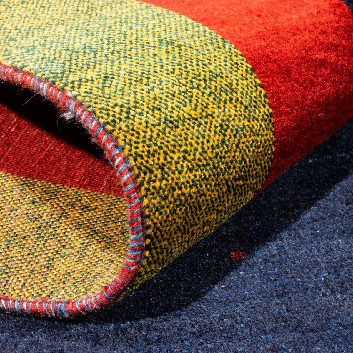 Gabbeh tapijt - Perzisch - 216 x 158 cm - donkerblauw