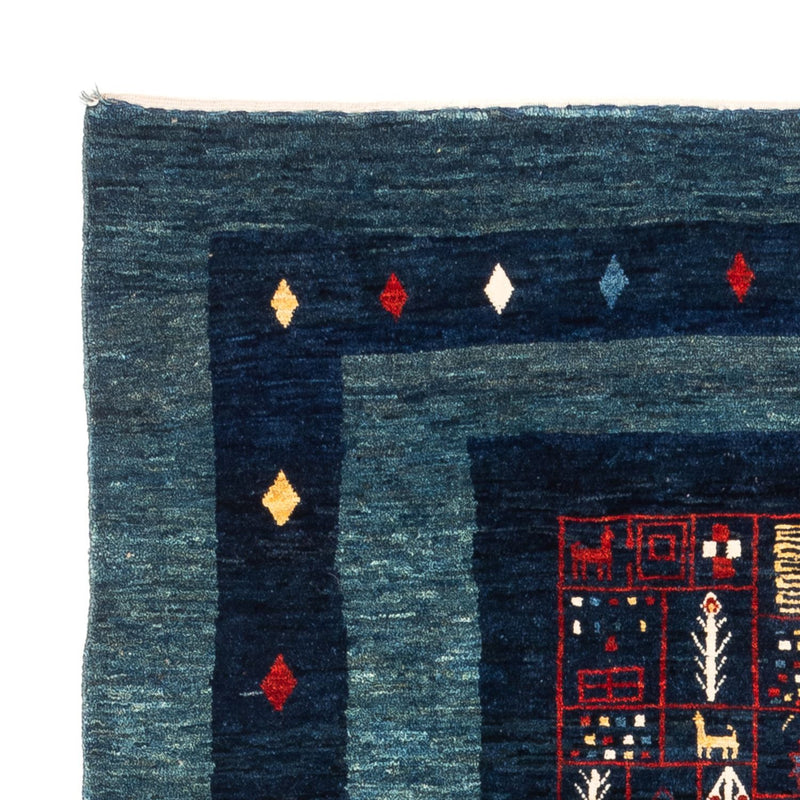 Gabbeh tapijt - Perzisch - 173 x 124 cm - blauw