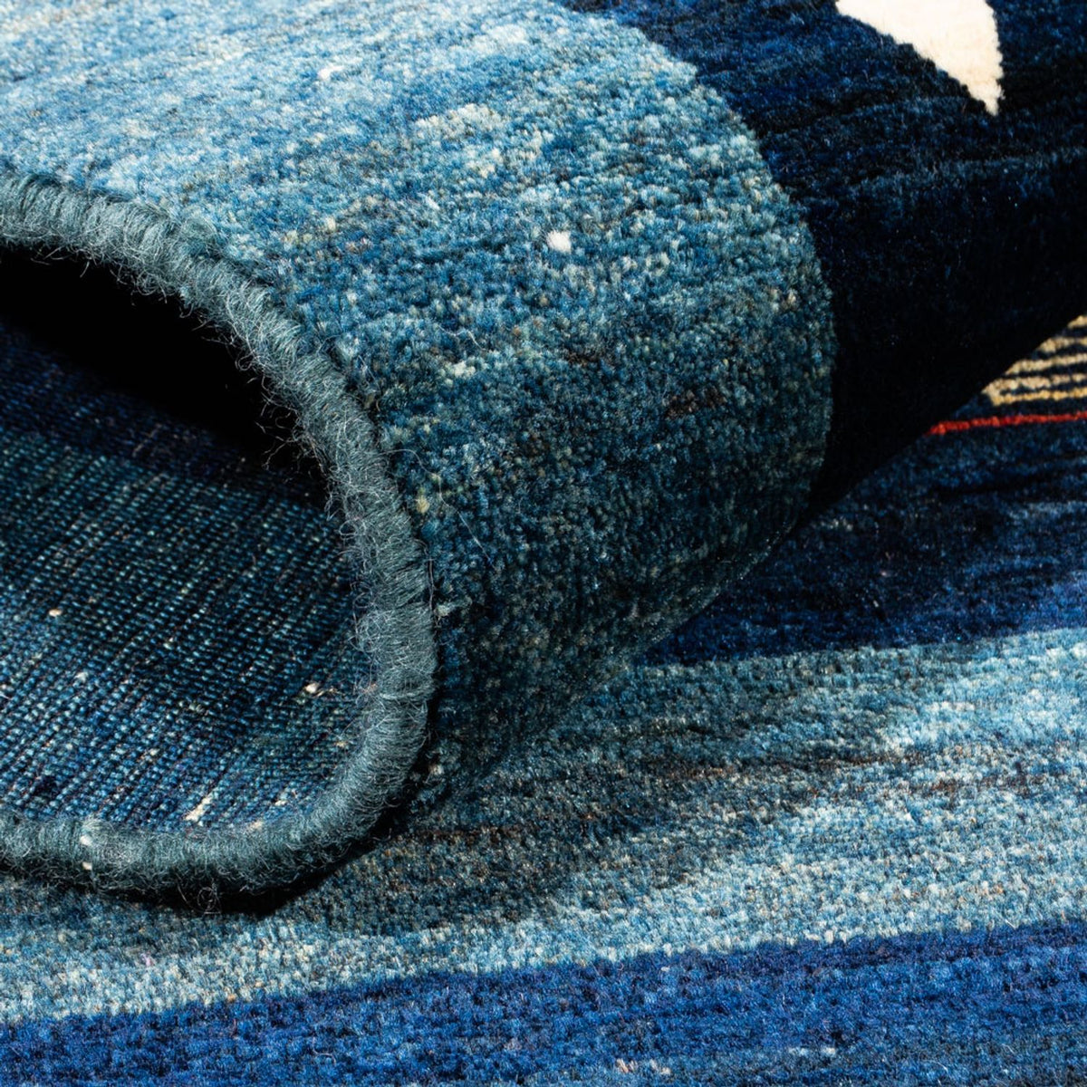 Gabbeh tapijt - Perzisch - 173 x 124 cm - blauw