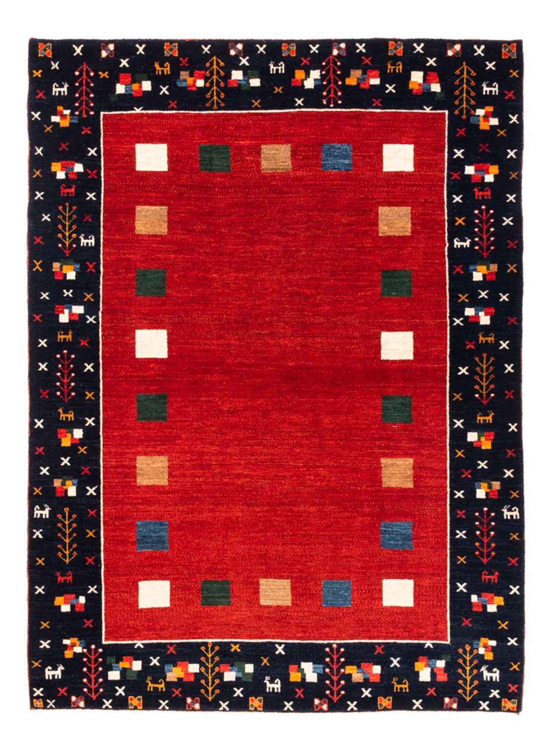 Gabbeh tapijt - Perzisch - 172 x 126 cm - rood