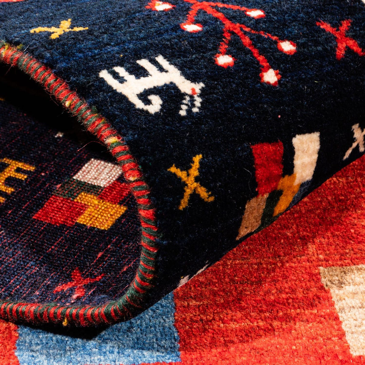 Gabbeh tapijt - Perzisch - 172 x 126 cm - rood