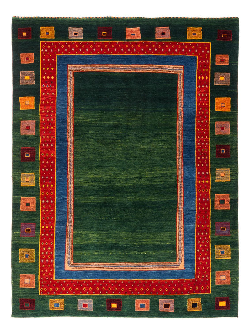 Gabbeh tapijt - Perzisch - 195 x 150 cm - groen