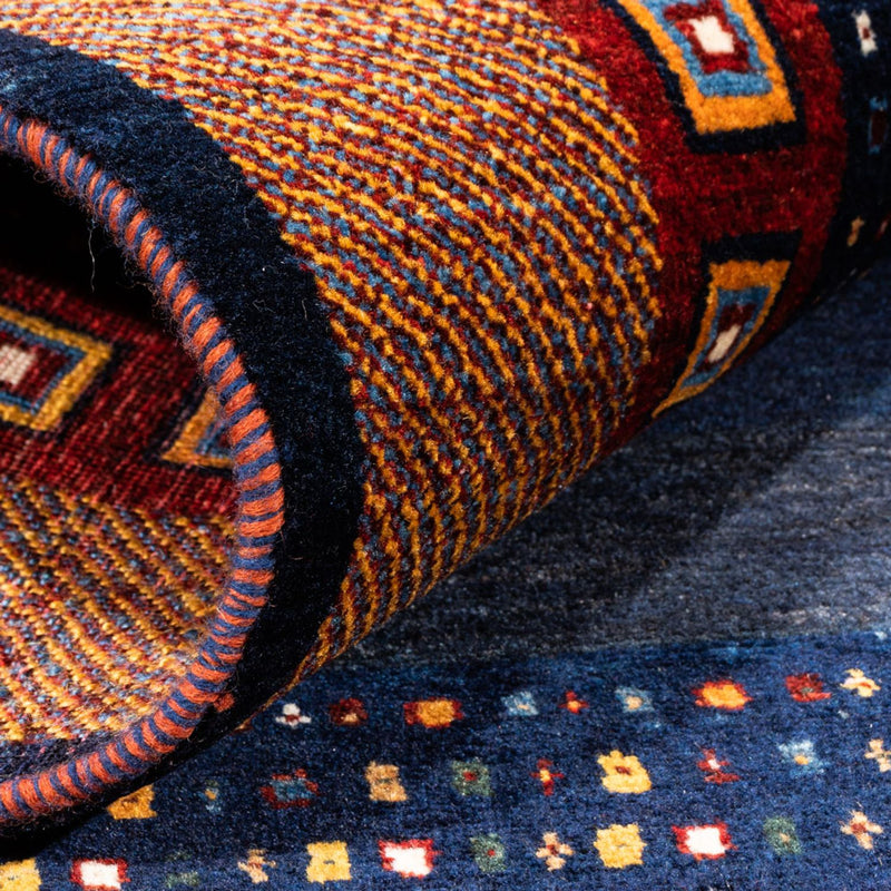 Gabbeh tapijt - Perzisch - 150 x 100 cm - blauw