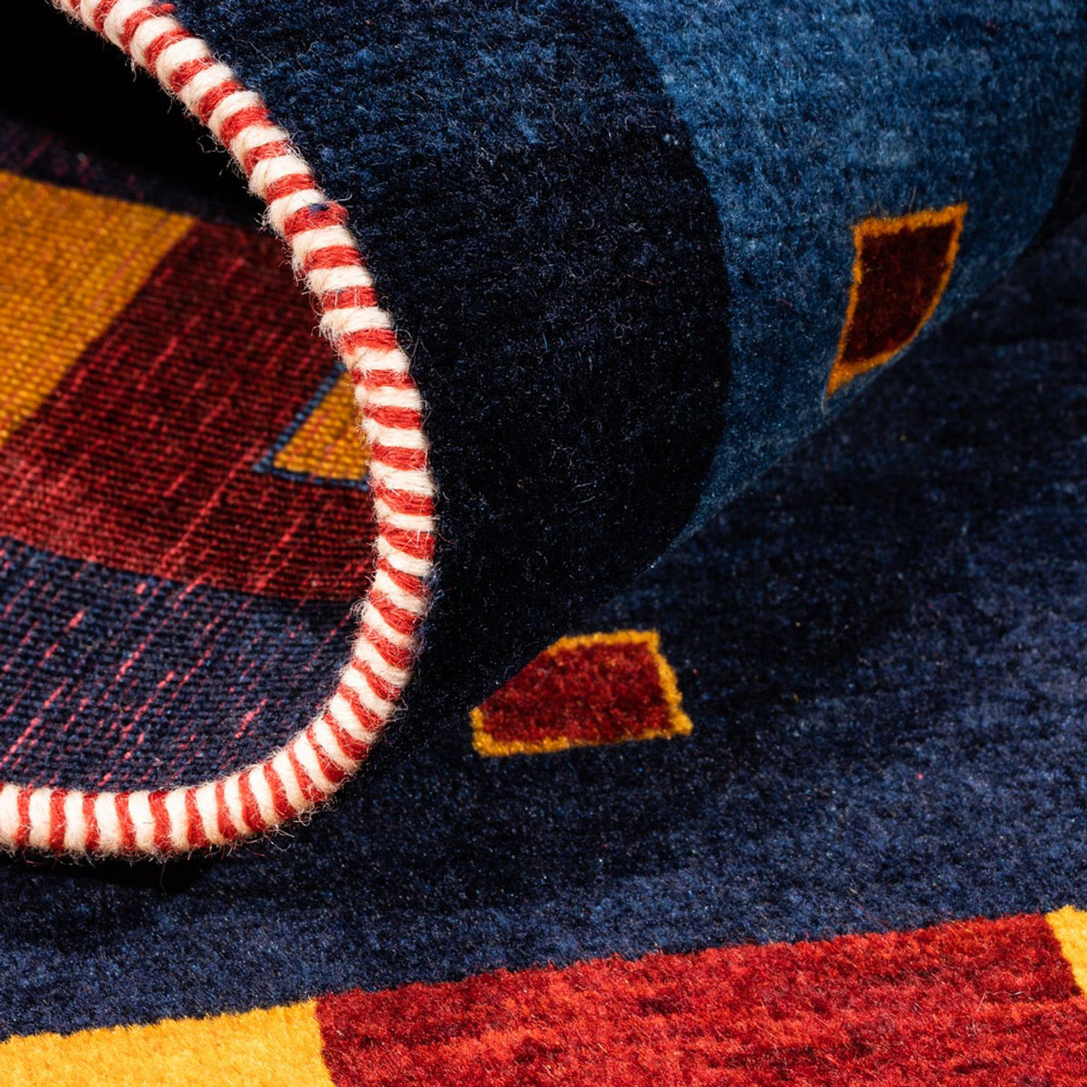 Gabbeh tapijt - Perzisch - 152 x 102 cm - donkerblauw