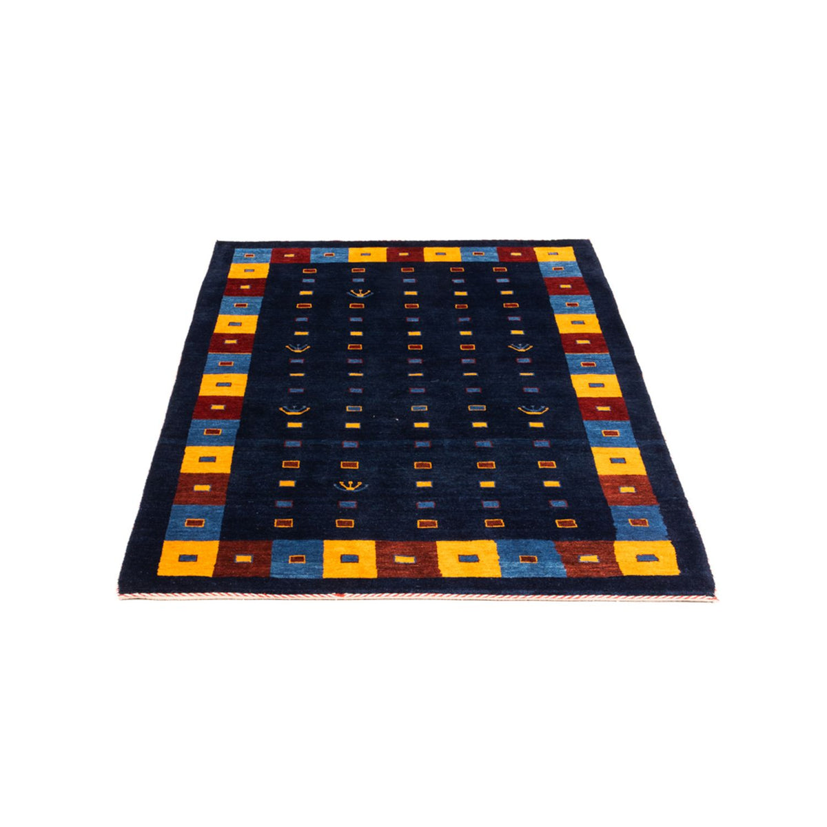 Gabbeh tapijt - Perzisch - 152 x 102 cm - donkerblauw