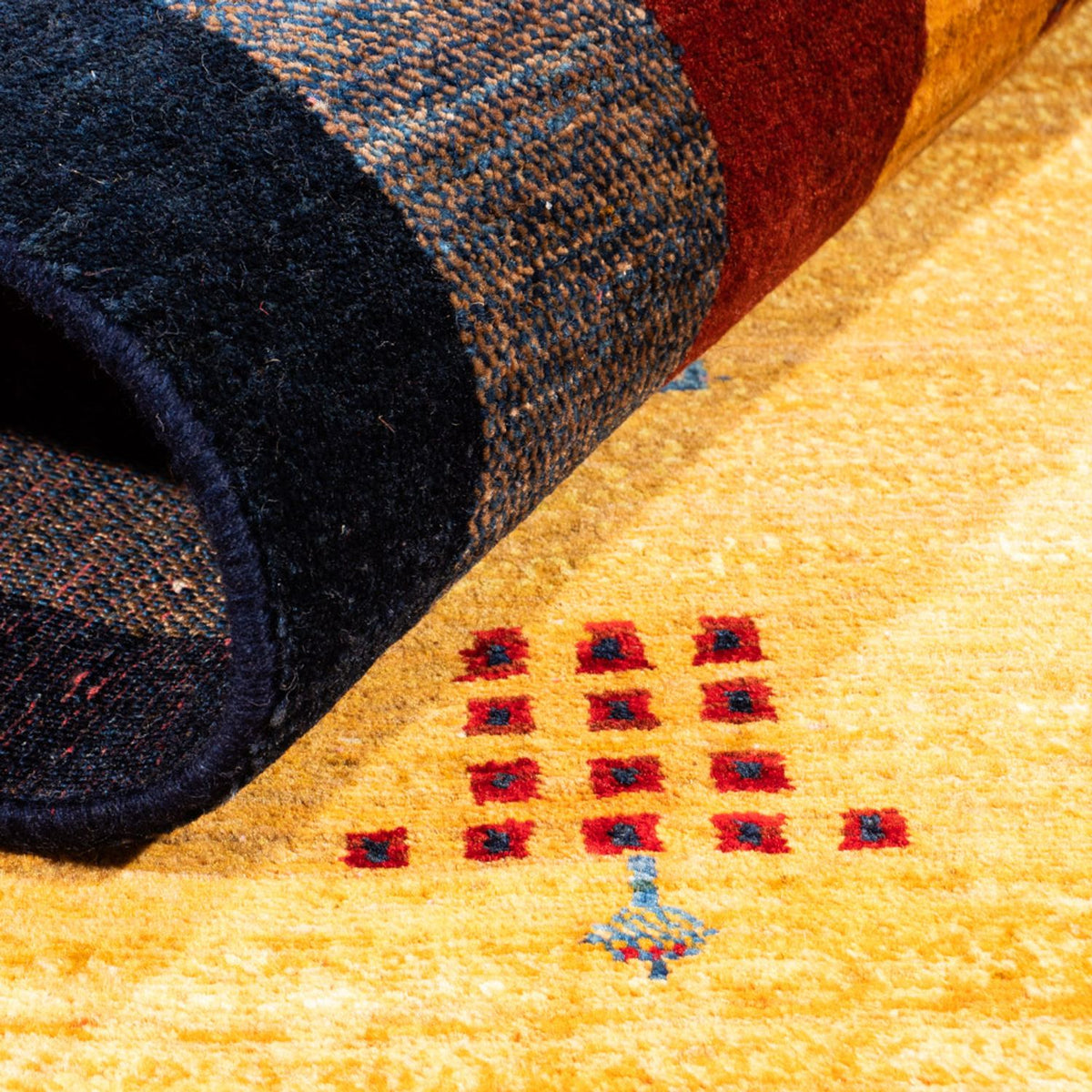 Gabbeh tapijt - Perzisch - 157 x 106 cm - goud