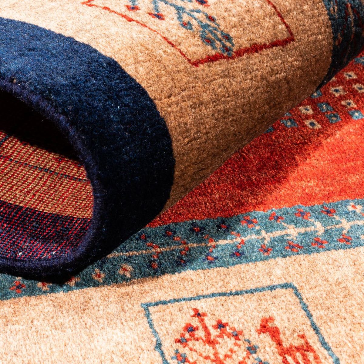 Gabbeh tapijt - Perzisch - 158 x 109 cm - rood