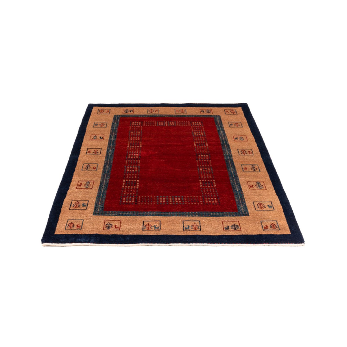 Gabbeh tapijt - Perzisch - 158 x 109 cm - rood