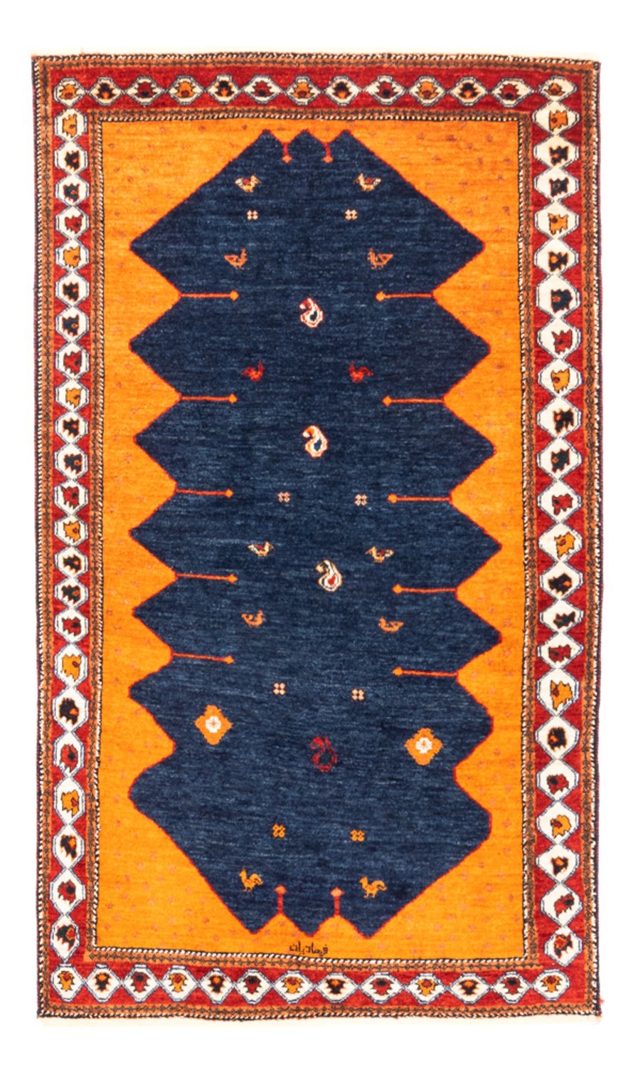Gabbeh tapijt - Perzisch - 164 x 103 cm - donkerblauw