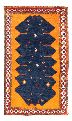 Gabbeh tapijt - Perzisch - 164 x 103 cm - donkerblauw