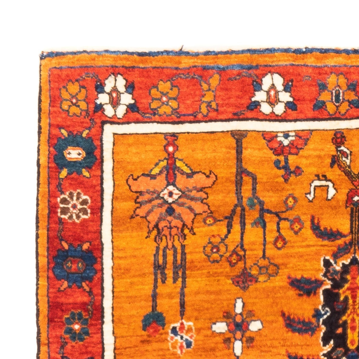 Gabbeh tapijt - Perzisch - 150 x 105 cm - goud