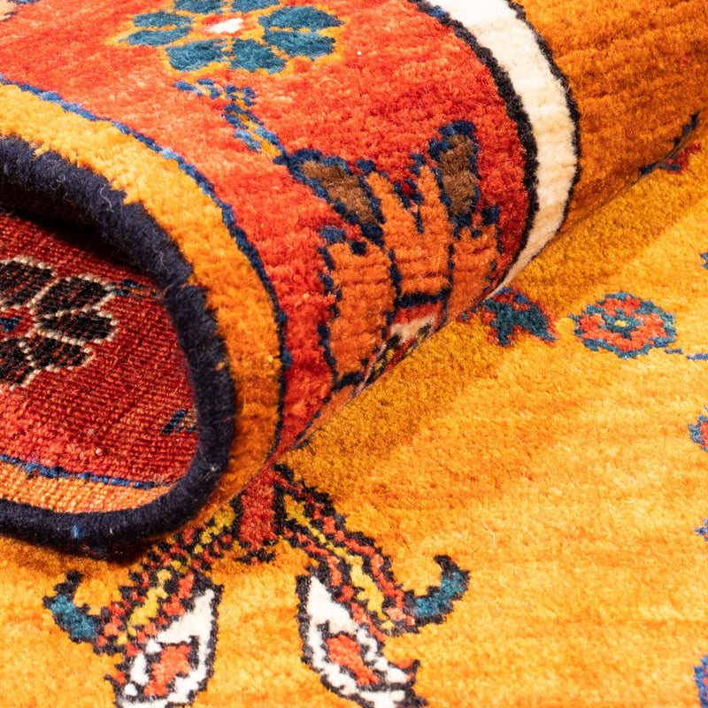 Gabbeh tapijt - Perzisch - 150 x 105 cm - goud