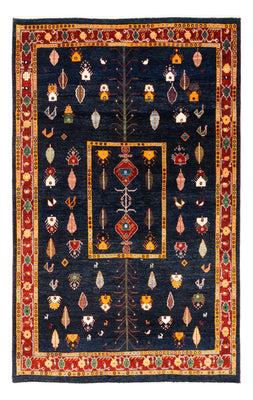 Gabbeh tapijt - Perzisch - 235 x 150 cm - donkerblauw