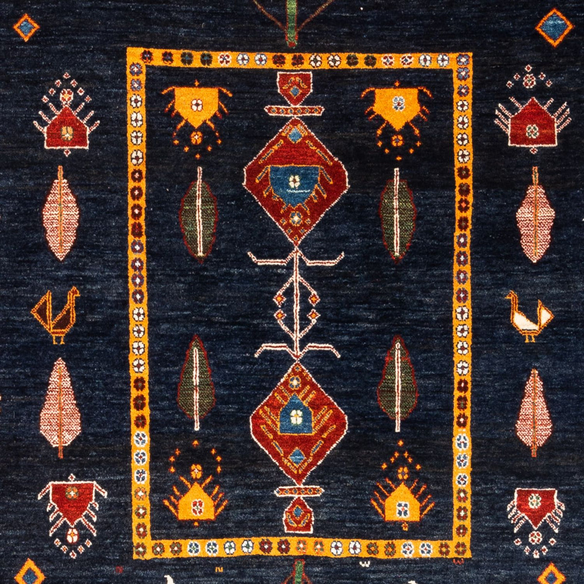 Gabbeh tapijt - Perzisch - 235 x 150 cm - donkerblauw