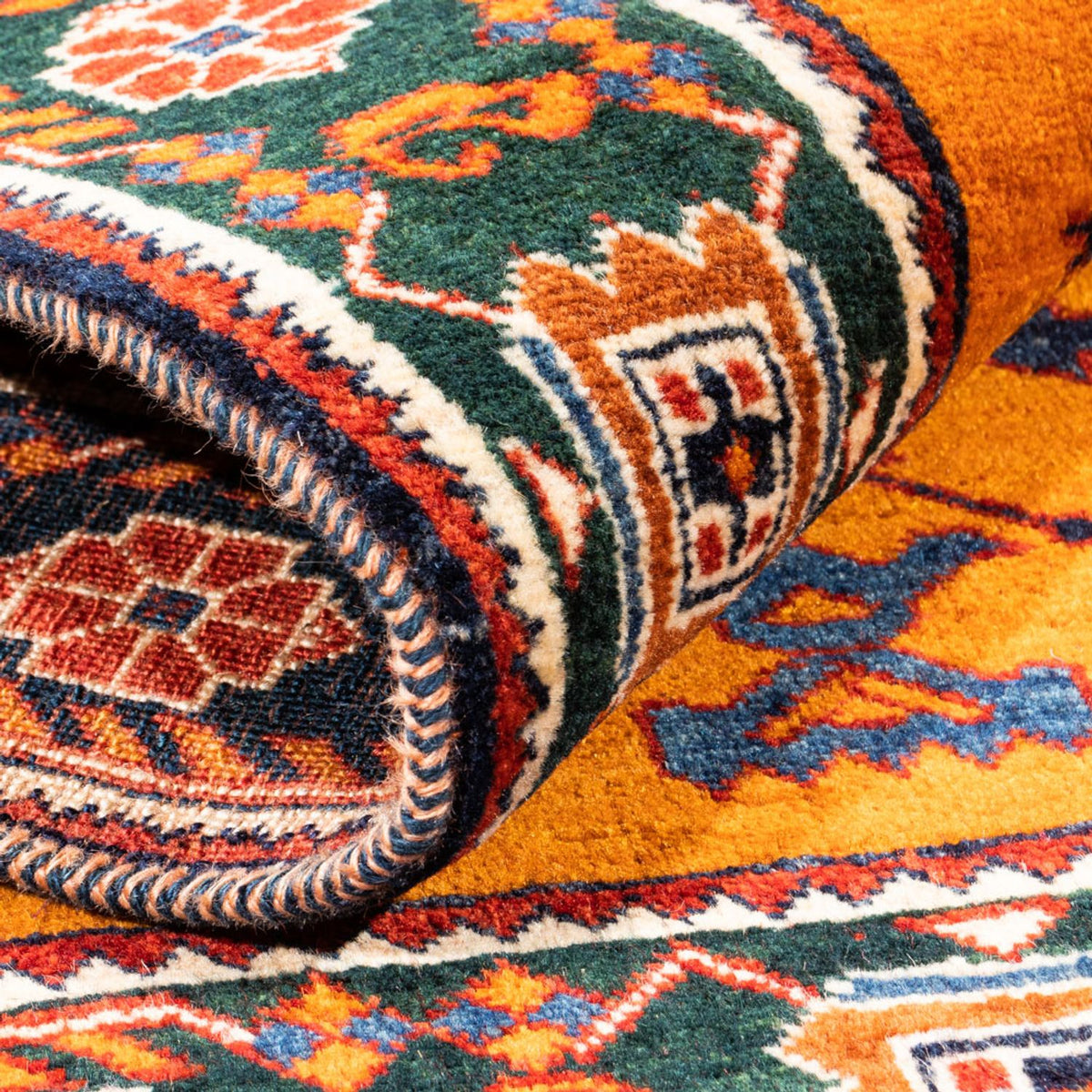 Gabbeh tapijt - Perzisch - 150 x 106 cm - goud