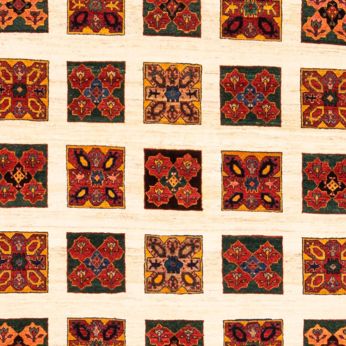 Gabbeh tapijt - Perzisch - 204 x 157 cm - crème