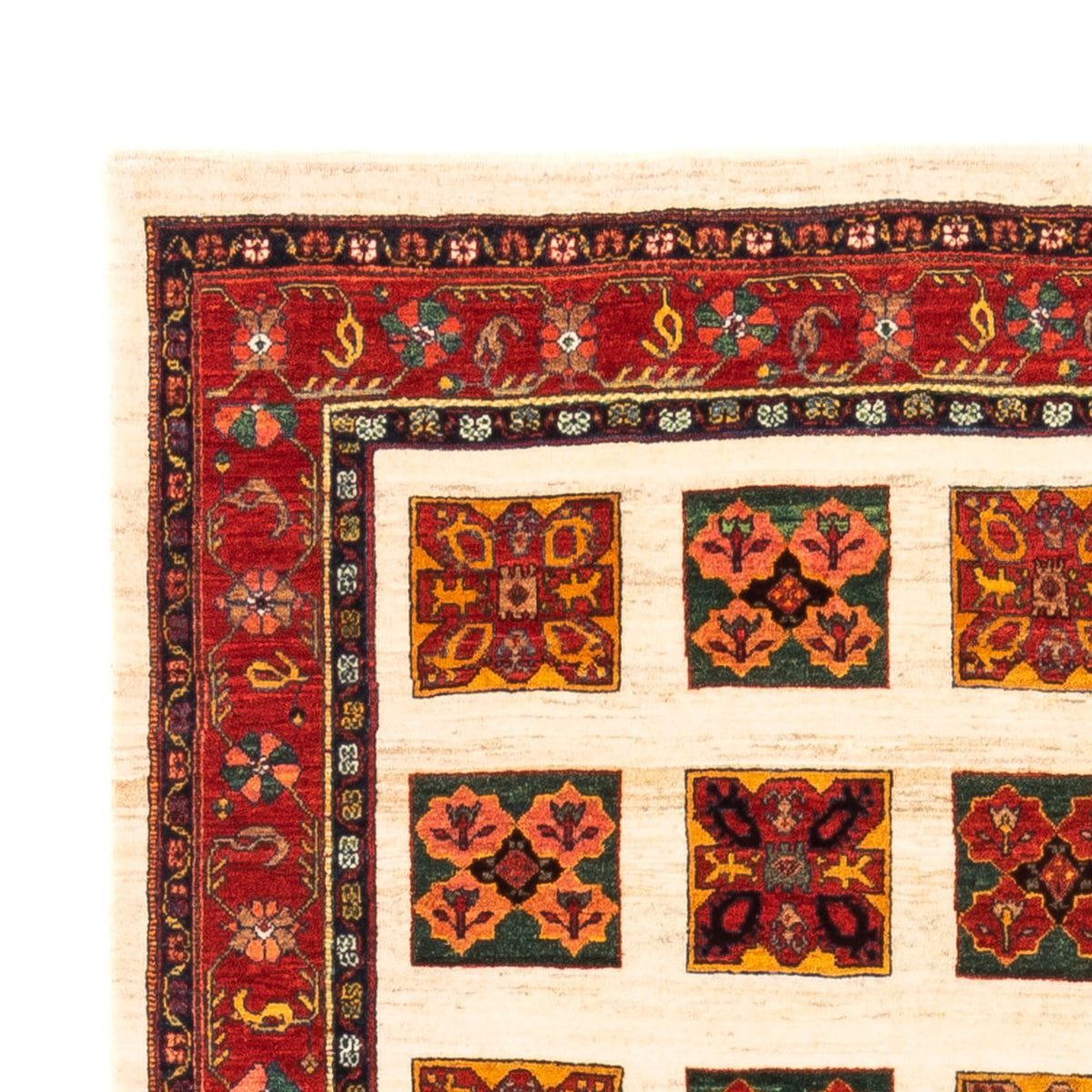 Gabbeh tapijt - Perzisch - 204 x 157 cm - crème