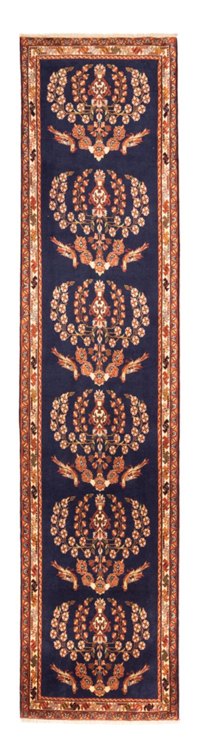 Loper Perzisch Tapijt - Nomadisch - 278 x 75 cm - donkerblauw
