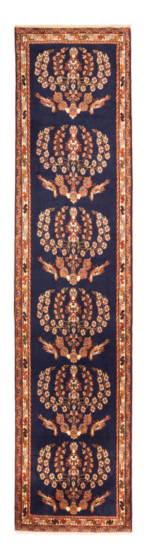 Loper Perzisch Tapijt - Nomadisch - 278 x 75 cm - donkerblauw