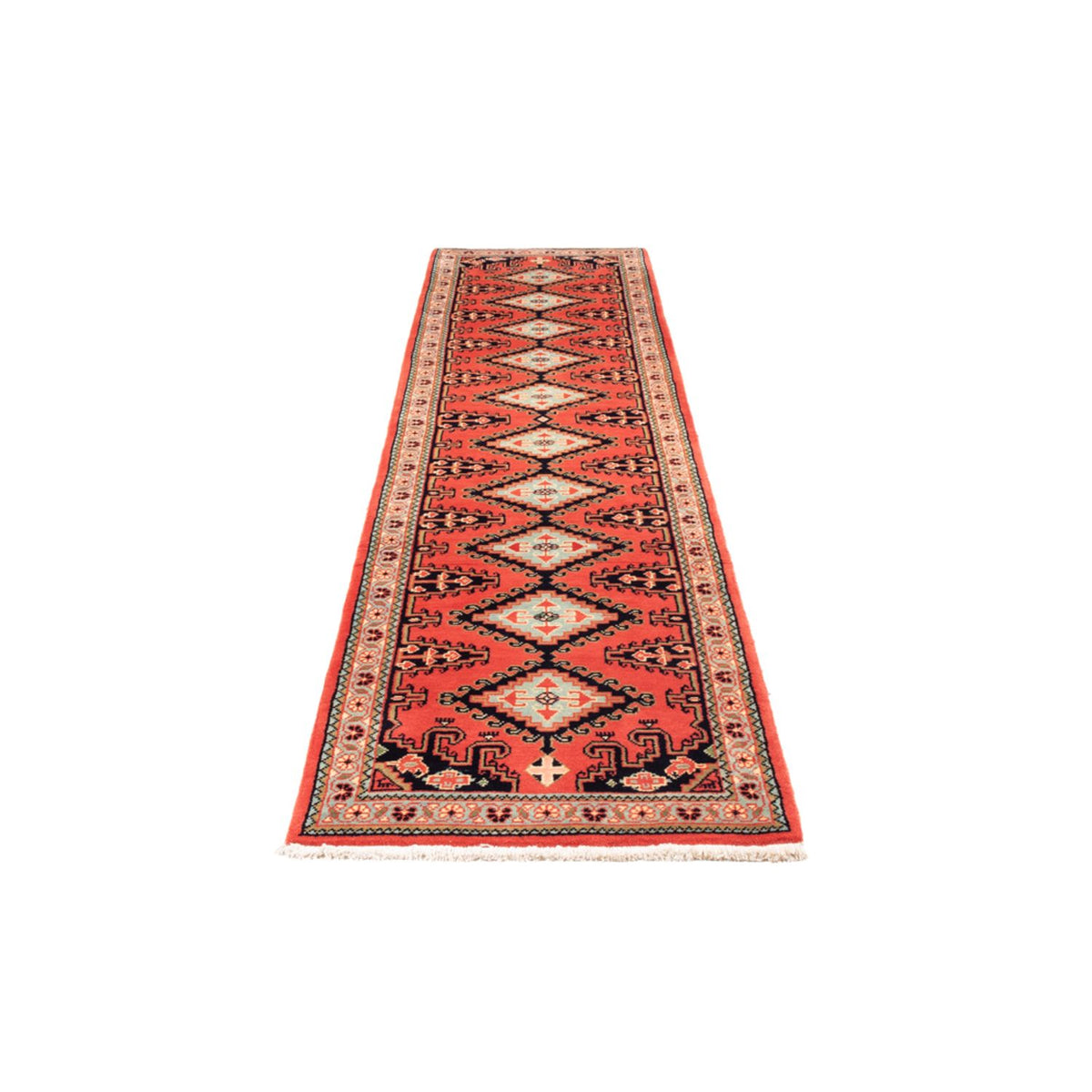 Loper Kelim tapijt - Oosters - 310 x 75 cm - rood