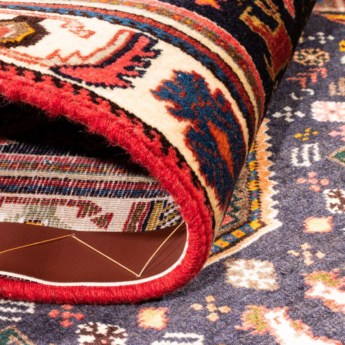 Loper Perzisch Tapijt - Nomadisch - 290 x 80 cm - donkerblauw