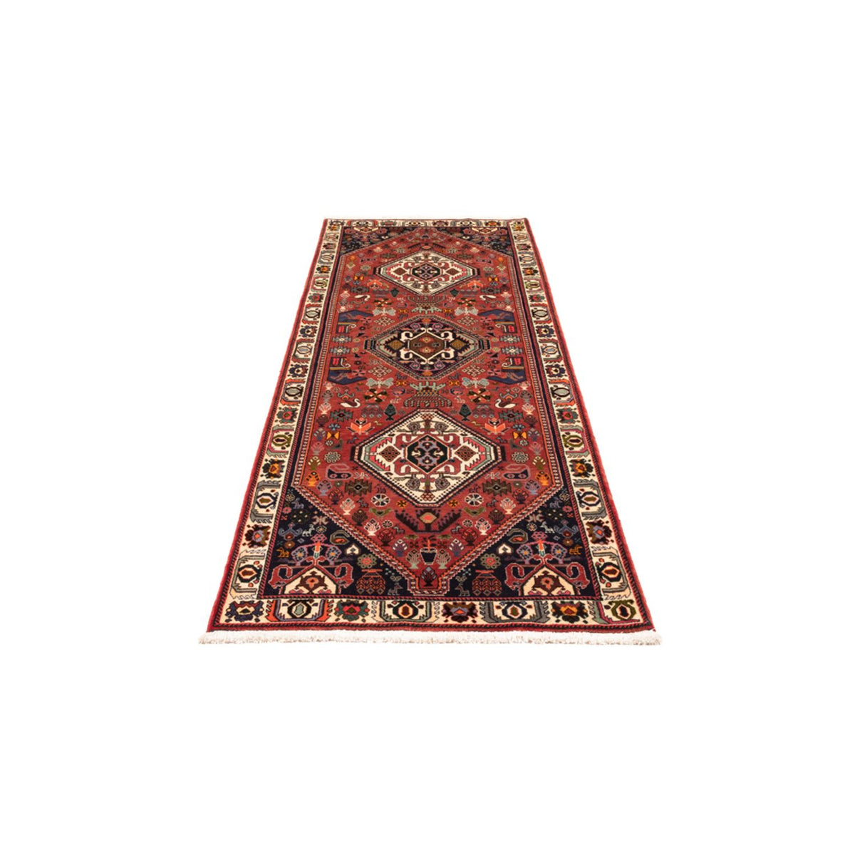 Loper Perzisch Tapijt - Nomadisch - 258 x 80 cm - rood