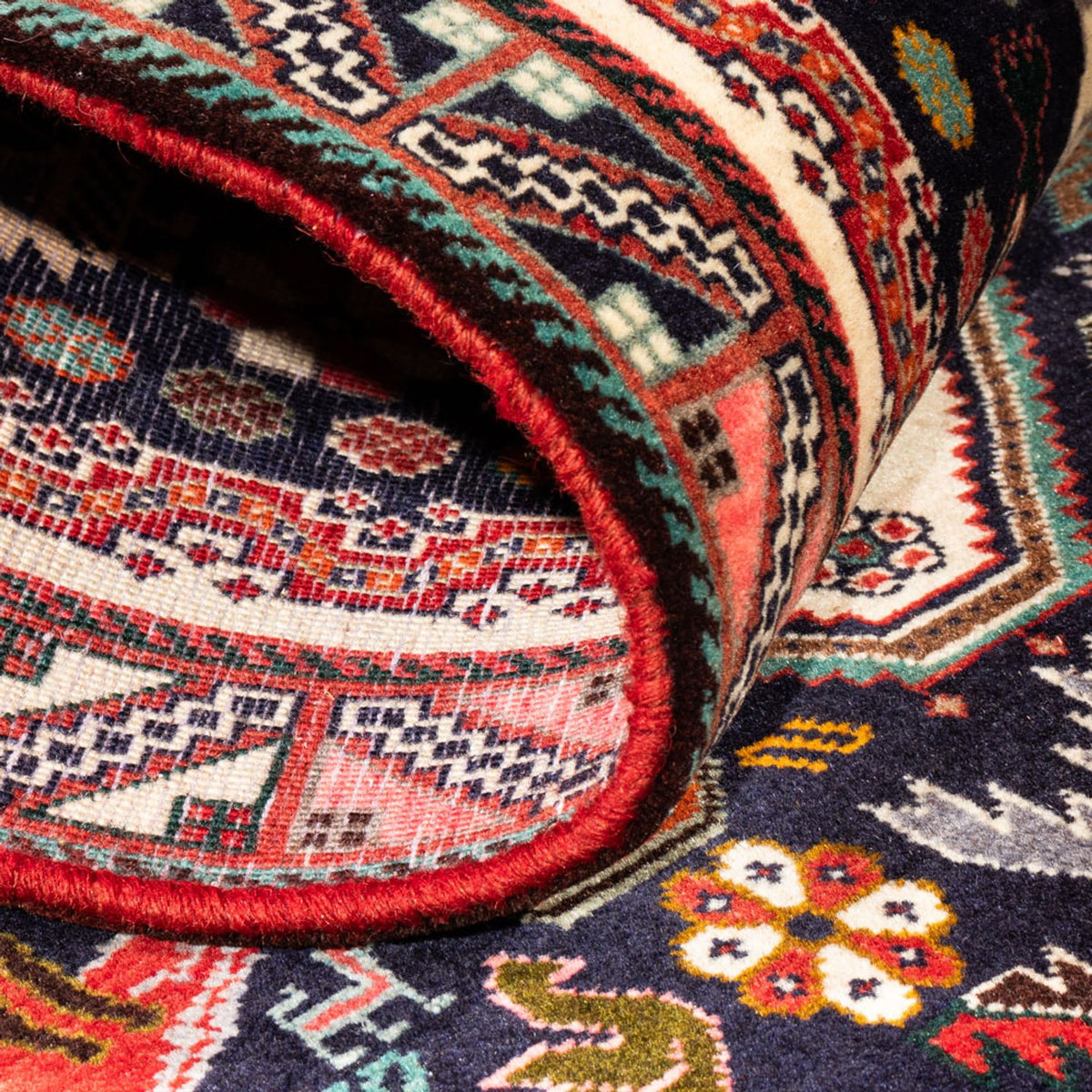 Loper Perzisch Tapijt - Nomadisch - 262 x 83 cm - donkerblauw