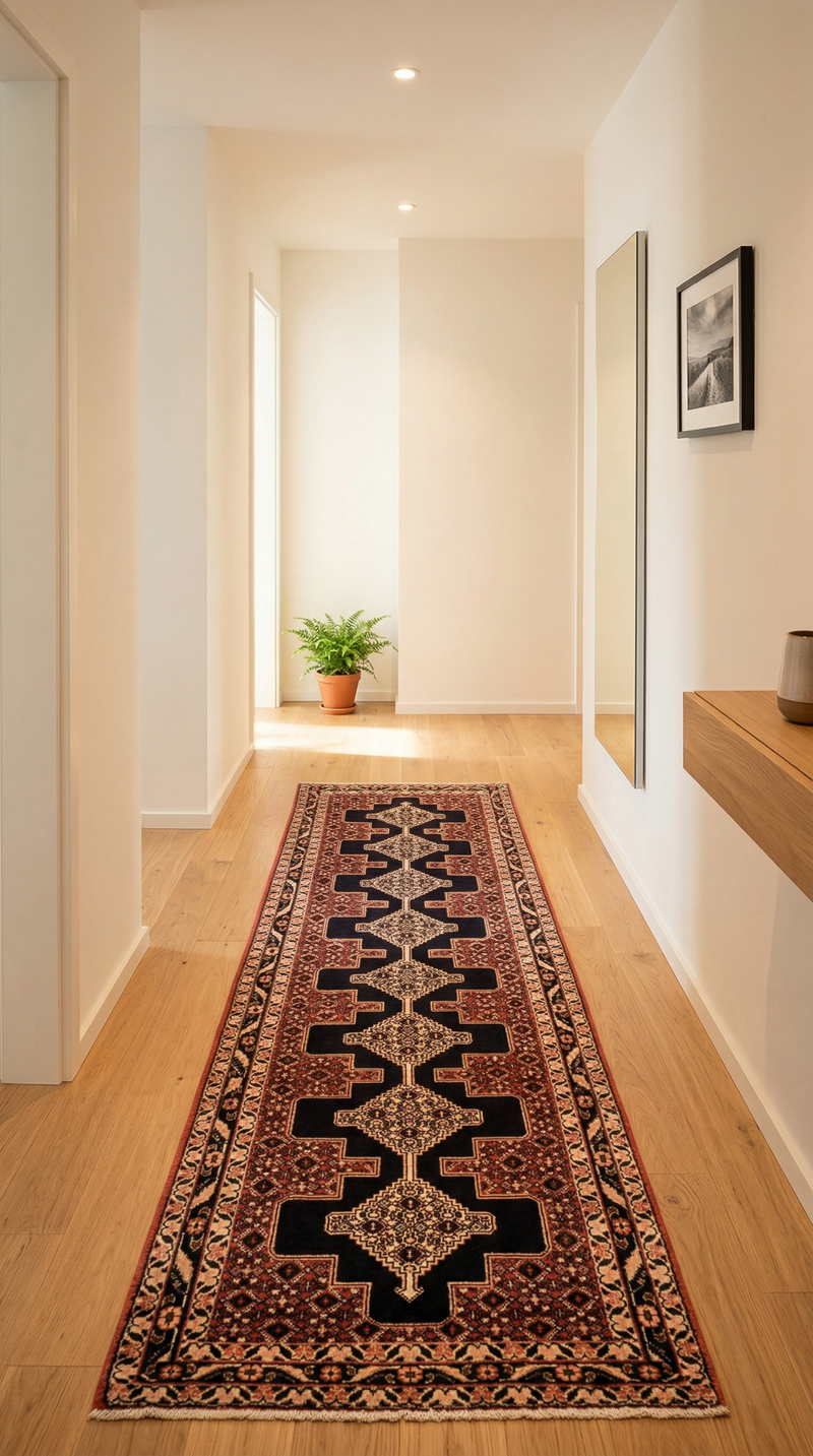 Senneh Tapijt 299x72cm - Perzisch tapijt