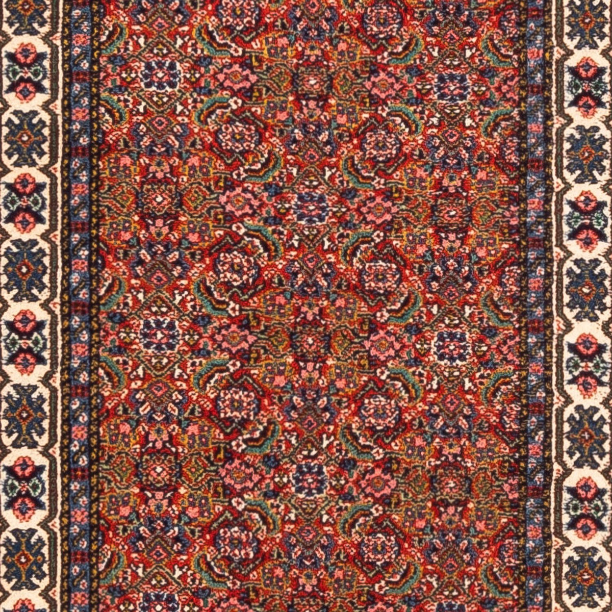 Loper Perzisch tapijt - Tabriz - 330 x 70 cm - rood