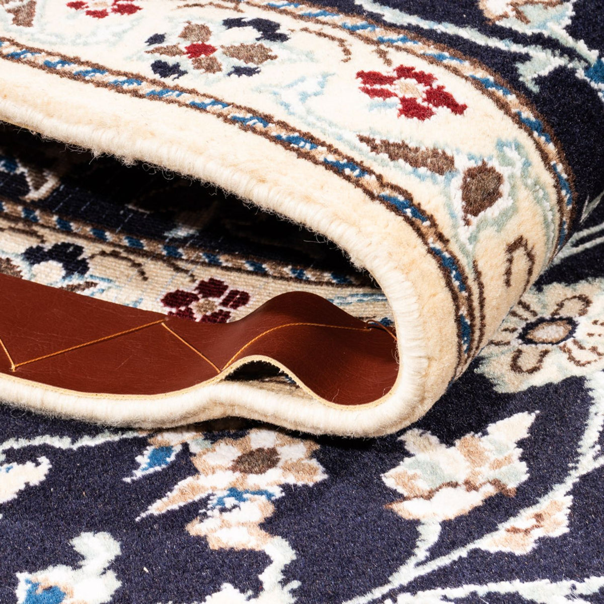 Loper Perzisch tapijt - Nain - 281 x 72 cm - donkerblauw