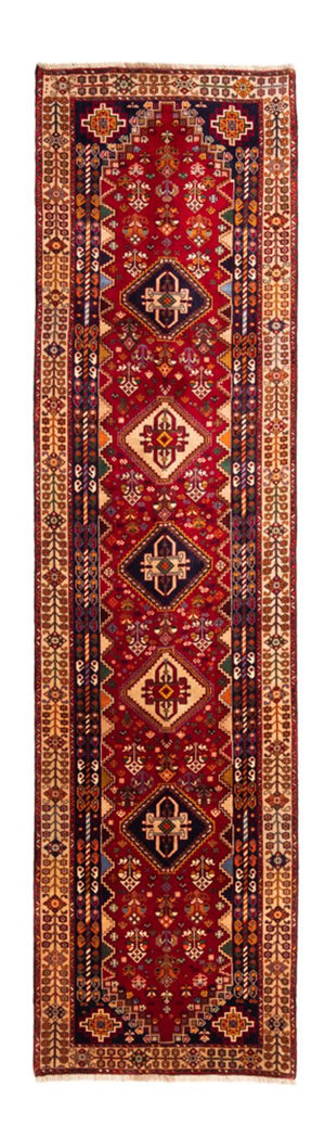 Loper Perzisch Tapijt - Nomadisch - 320 x 82 cm - rood