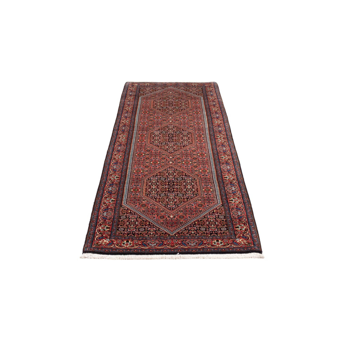 Loper Perzisch tapijt - Bijar - Koninklijk - 230 x 74 cm - rood
