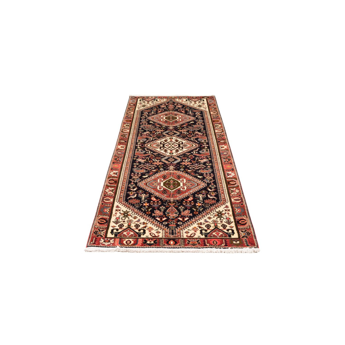 Loper Perzisch Tapijt - Nomadisch - 253 x 82 cm - donkerblauw