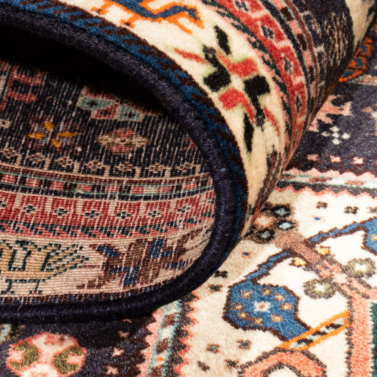 Loper Perzisch Tapijt - Nomadisch - 297 x 74 cm - donkerblauw