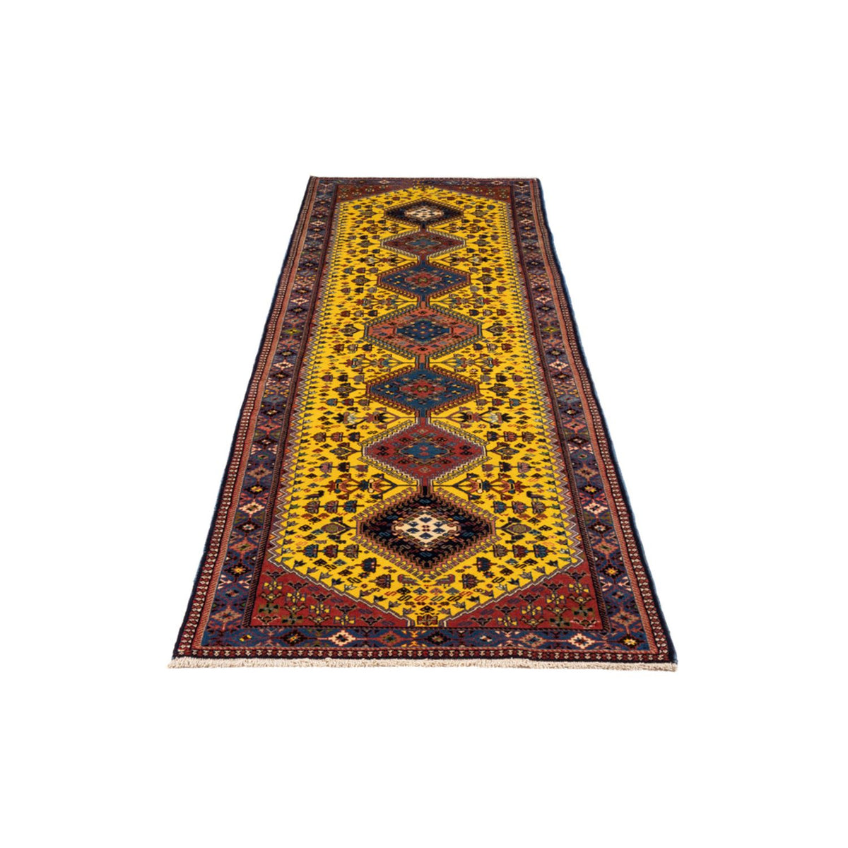 Loper Perzisch Tapijt - Nomadisch - 287 x 80 cm - geel