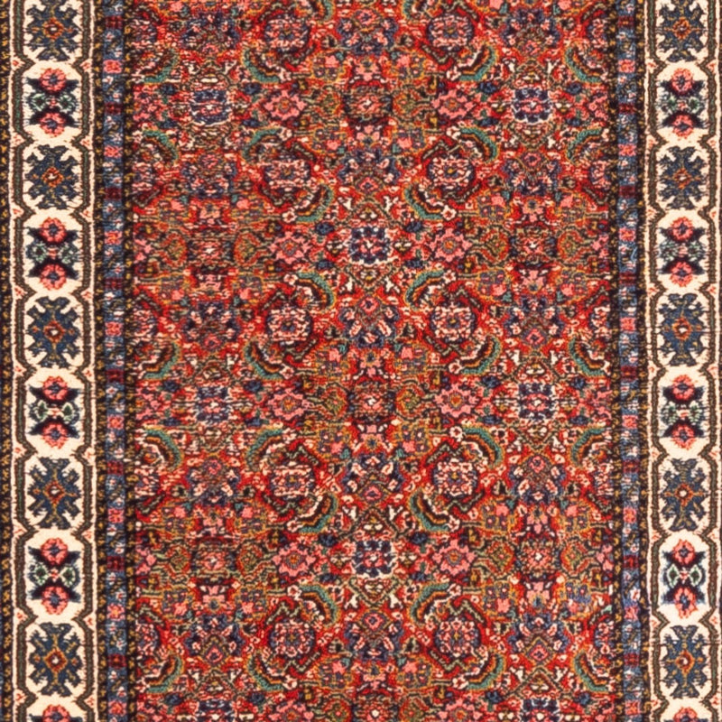 Loper Perzisch tapijt - Tabriz - 330 x 70 cm - rood