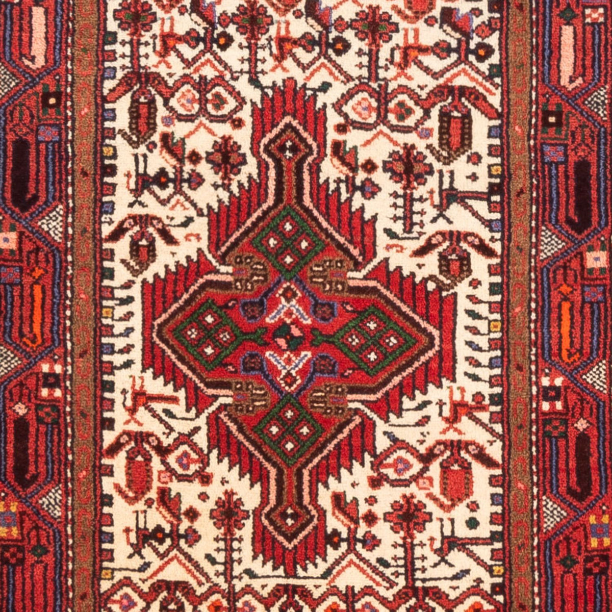 Loper Perzisch Tapijt - Nomadisch - 323 x 83 cm - crème