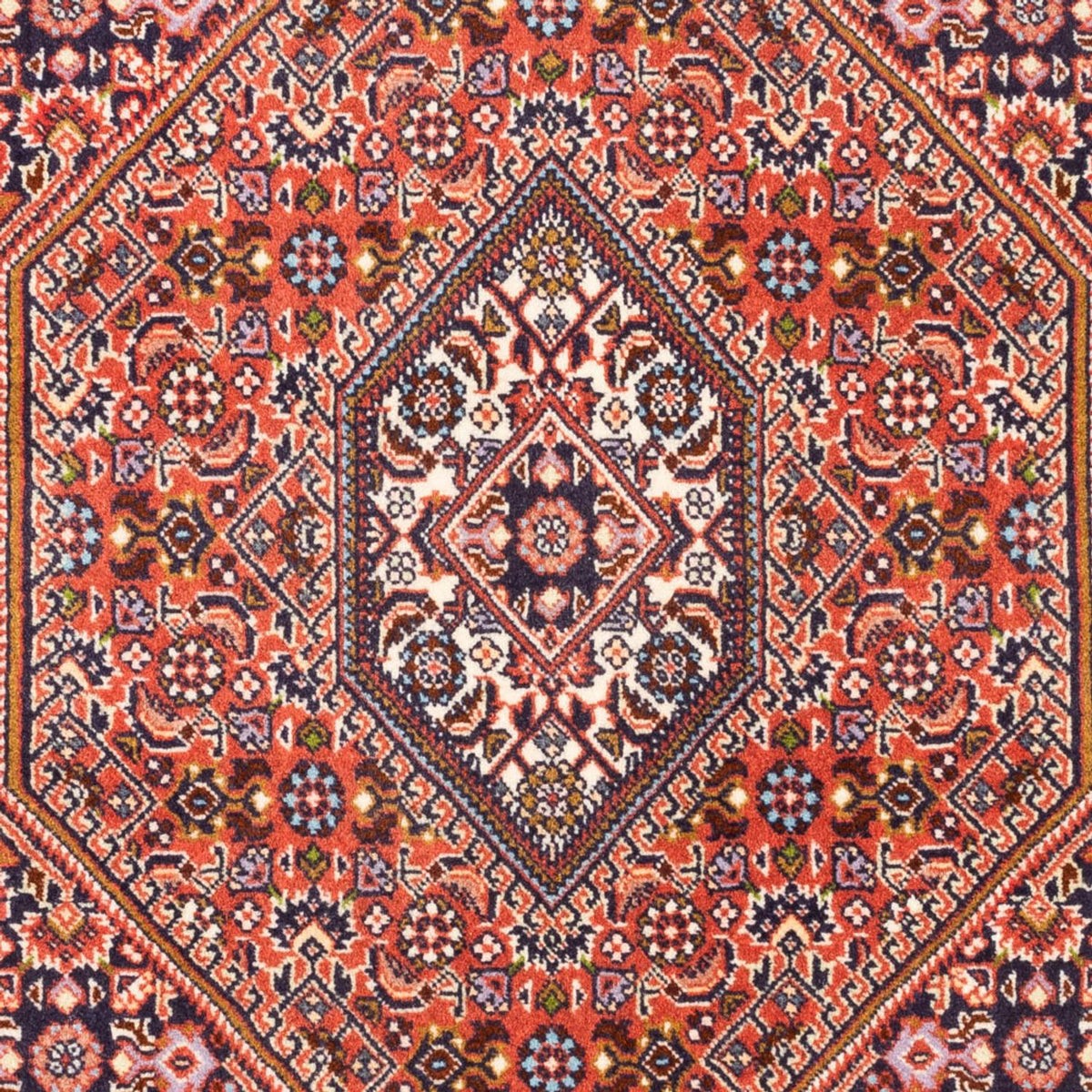 Perzisch tapijt - Bijar - Koninklijk - 107 x 81 cm - rood