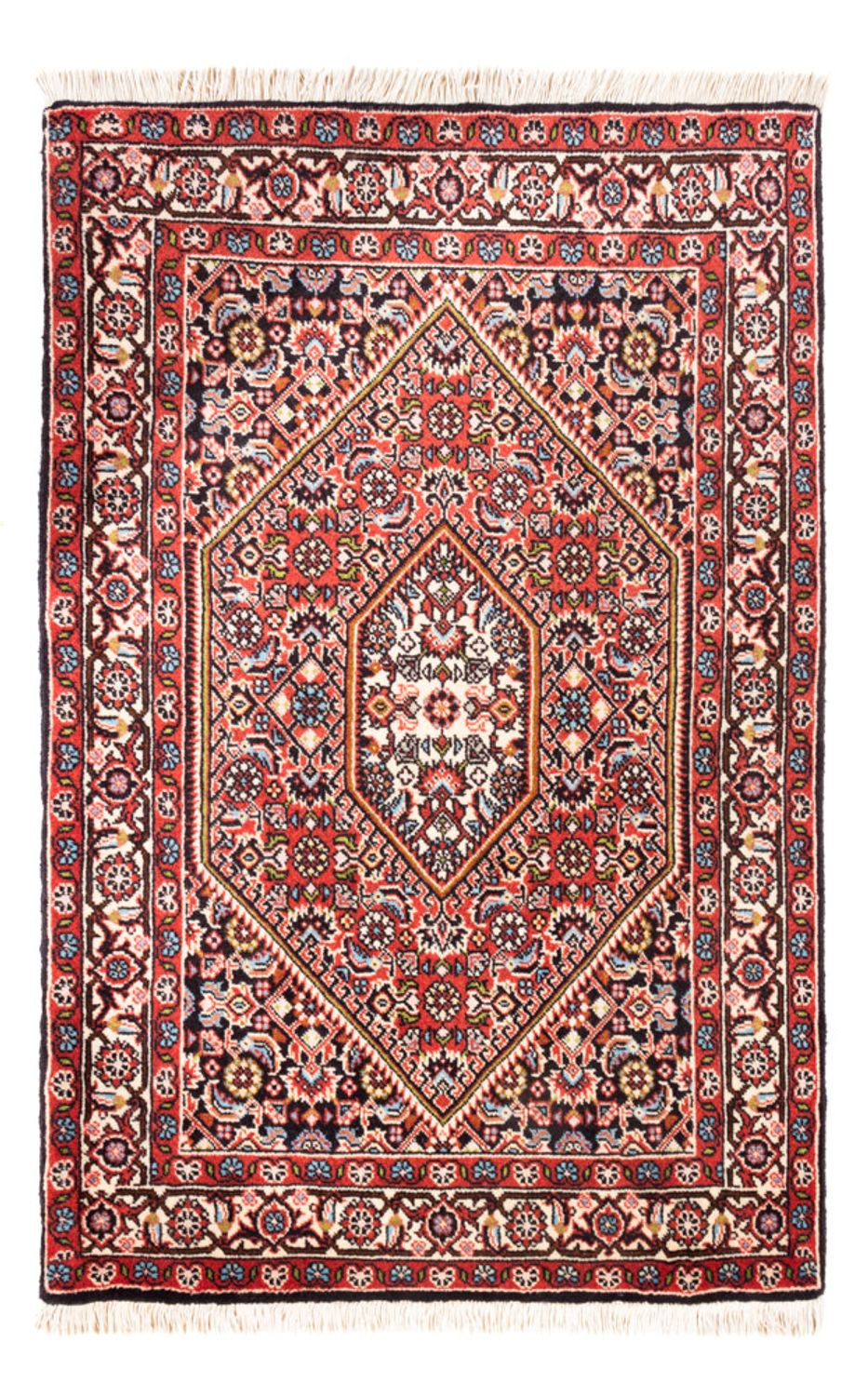 Perzisch tapijt - Bijar - Koninklijk - 108 x 74 cm - rood