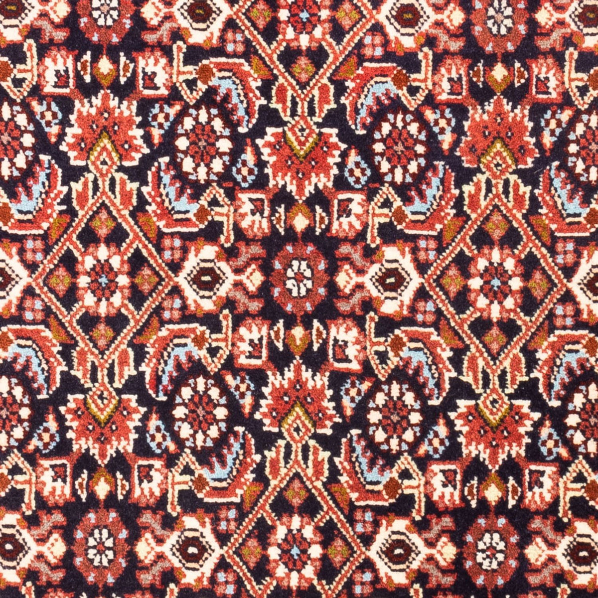 Perzisch tapijt - Bijar - Koninklijk - 100 x 66 cm - donkerblauw