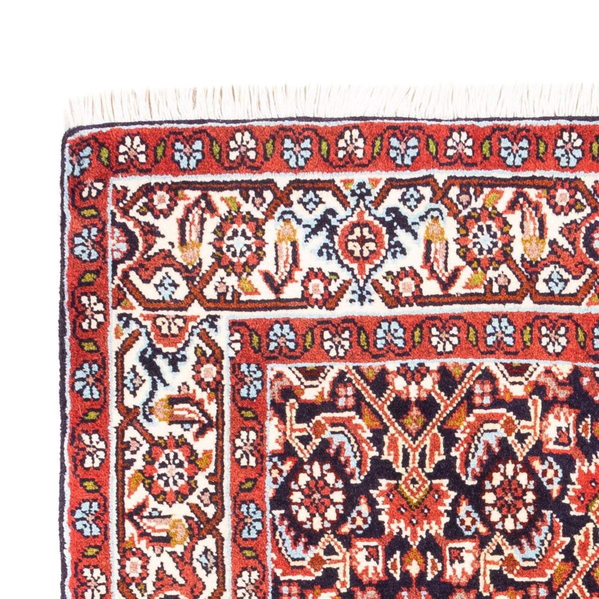 Perzisch tapijt - Bijar - Koninklijk - 100 x 66 cm - donkerblauw