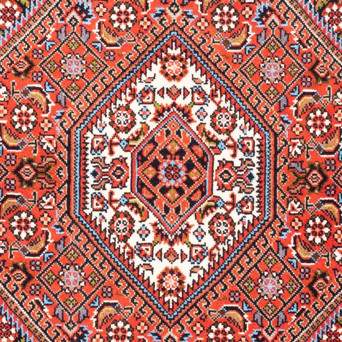 Perzisch tapijt - Bijar - Koninklijk - 90 x 77 cm - rood