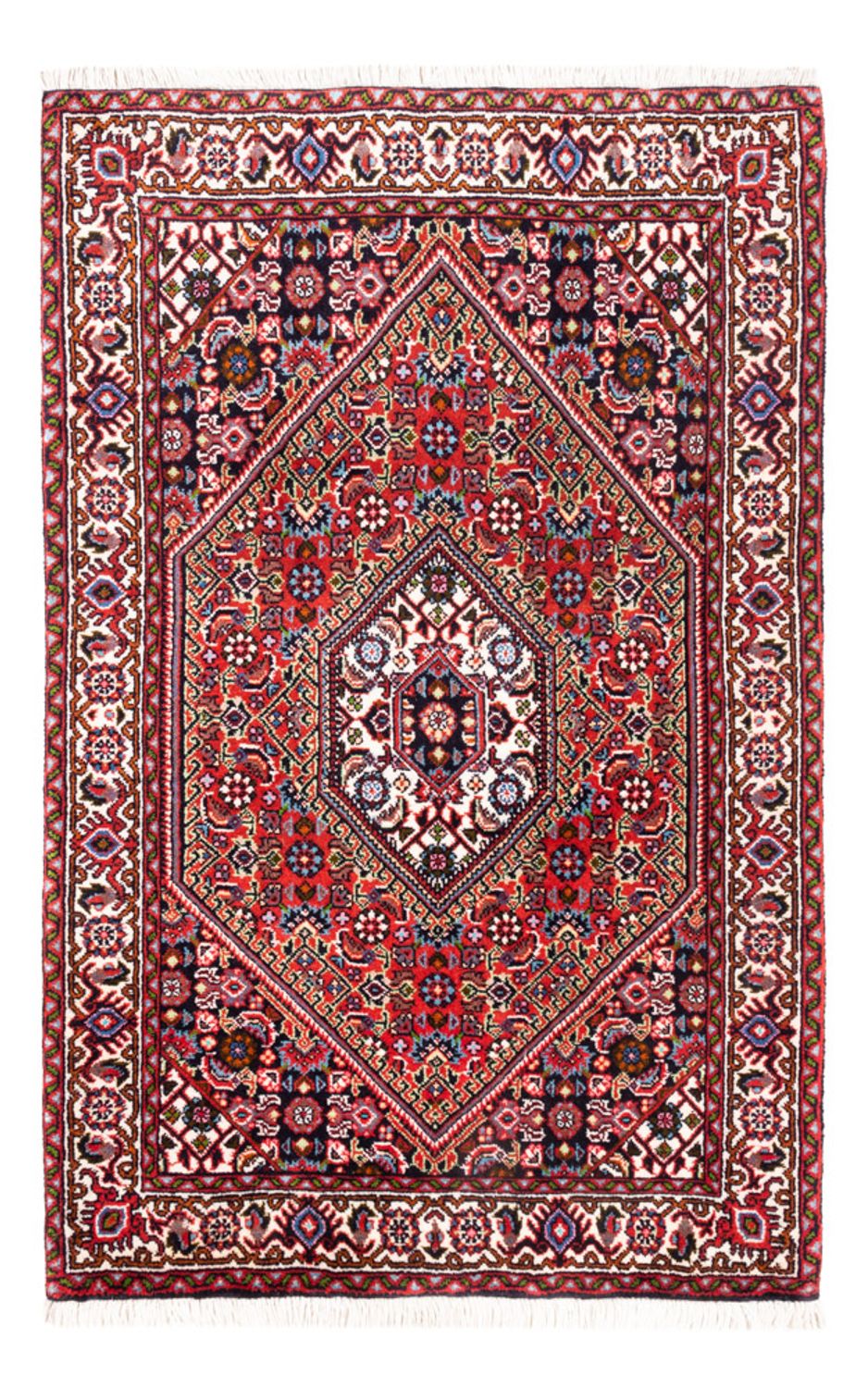 Perzisch tapijt - Bijar - Koninklijk - 104 x 70 cm - rood