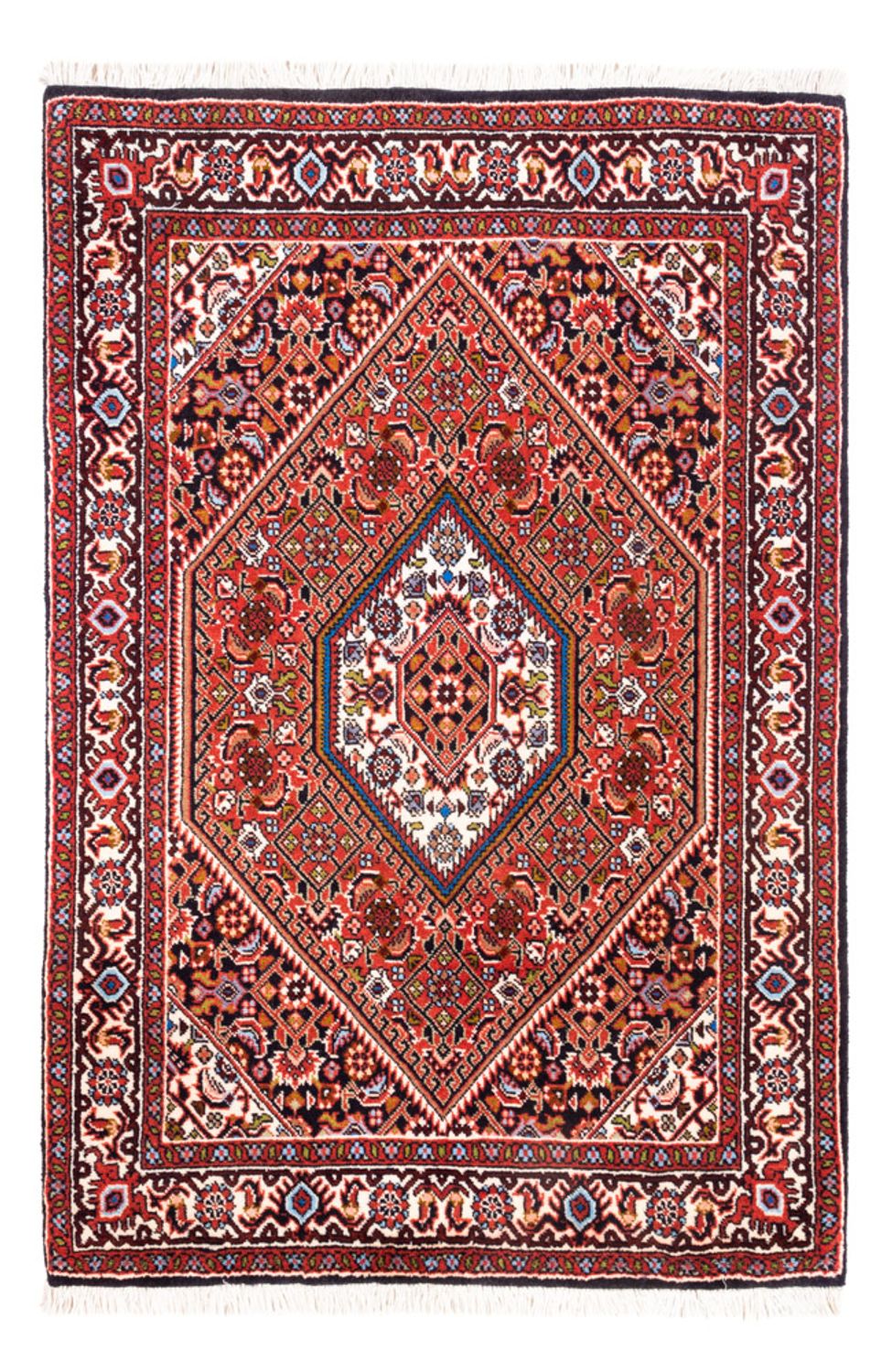 Perzisch tapijt - Bijar - Koninklijk - 104 x 72 cm - rood