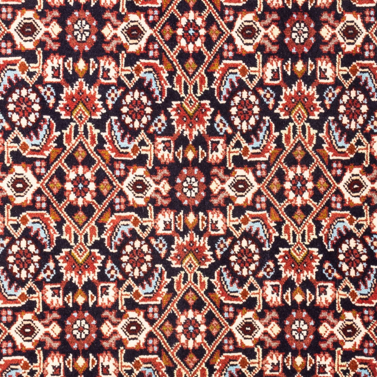 Perzisch tapijt - Bijar - Koninklijk - 98 x 72 cm - donkerblauw