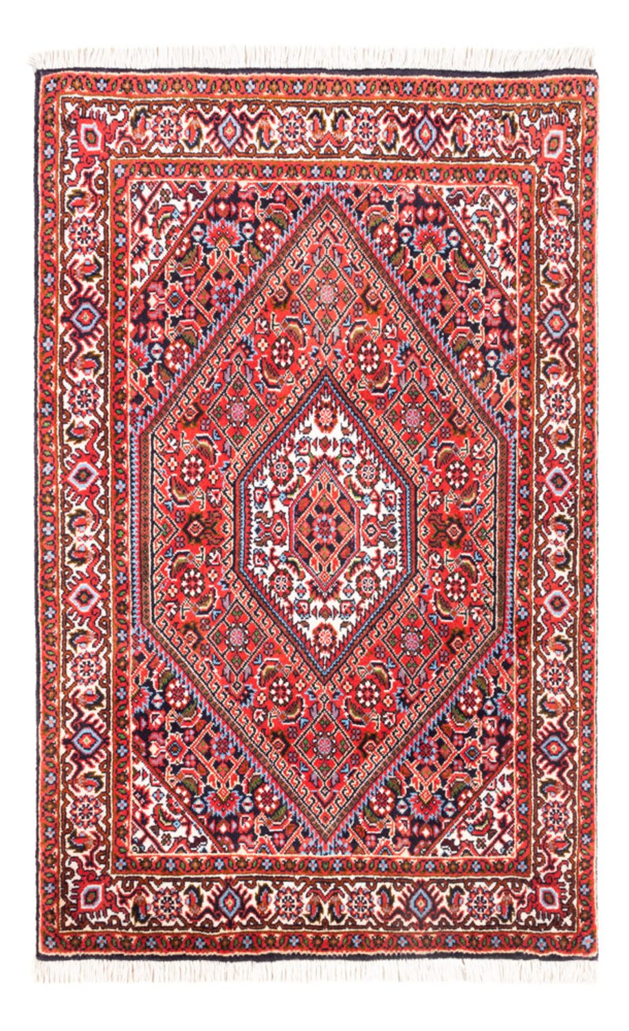 Perzisch tapijt - Bijar - Koninklijk - 108 x 70 cm - rood